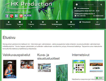 Tablet Screenshot of hkproduction.fi
